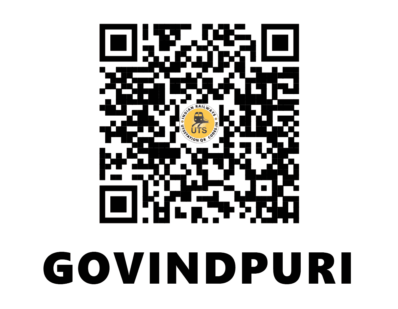 UTS QR Code for GOVINDPURI - GOY - NC (UTTAR PRADESH)